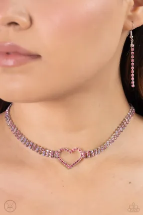 Necklaces Rows of Romance - Pink VDAY V505