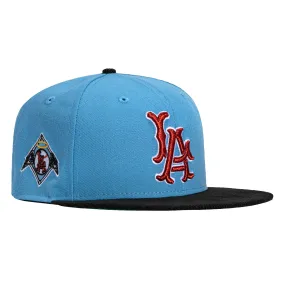 New Era 59Fifty Cord Visor Los Angeles Angels Logo Patch Hat - Light Blue, Black