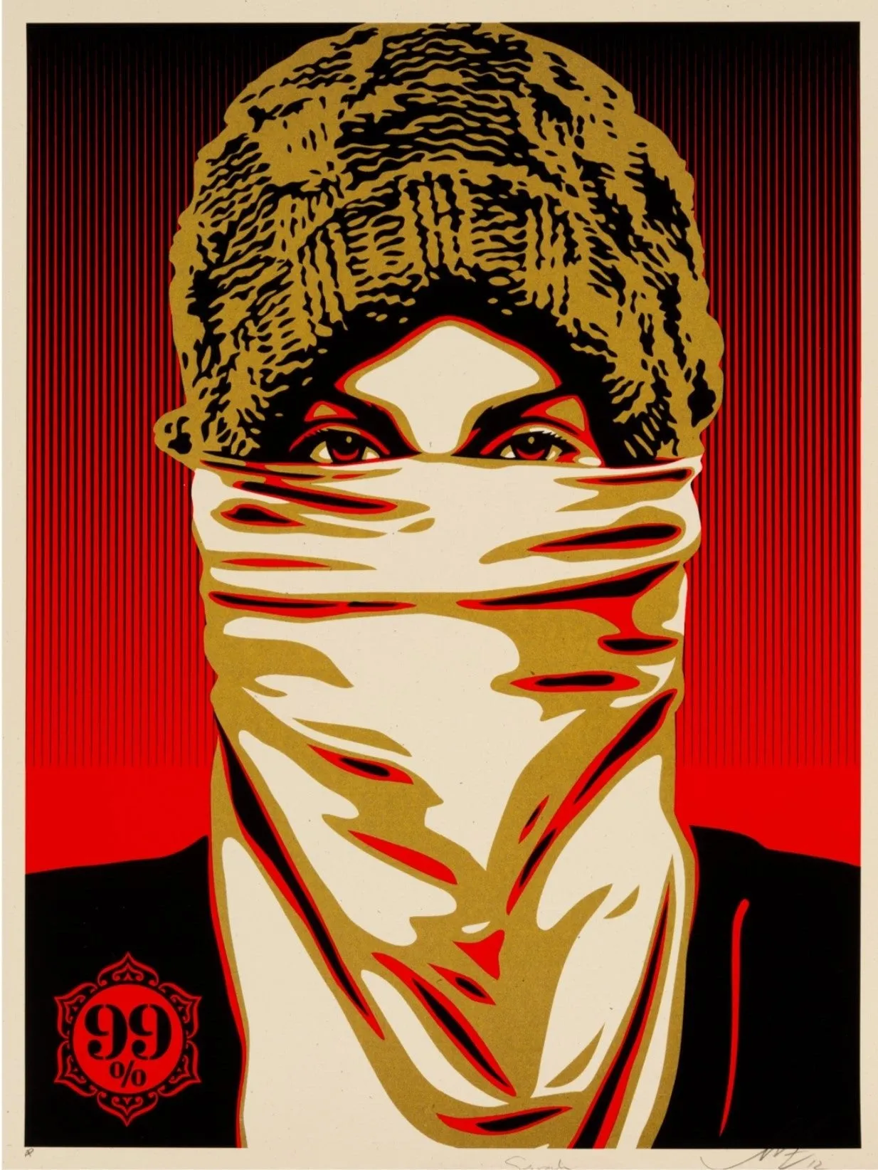 Occupy Protester AP Silkscreen Print by Shepard Fairey- OBEY