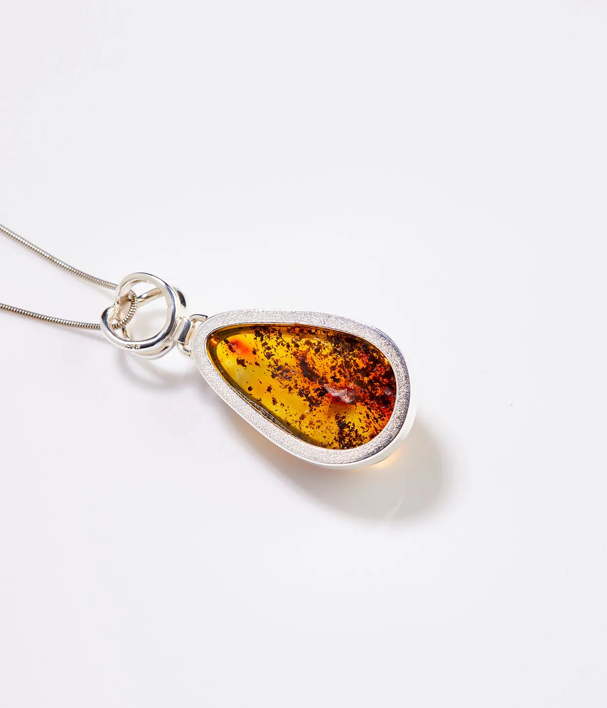 OOAK Aurora Amber Pendant