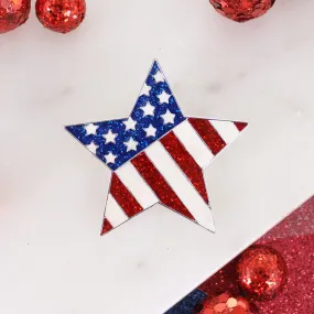 Patriotic Flag Star Pin/Pendant