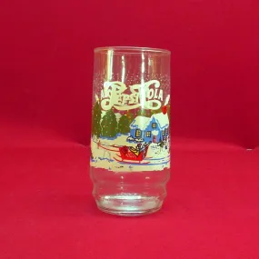 Pepsi-Cola Winter Scene Drinking Glass