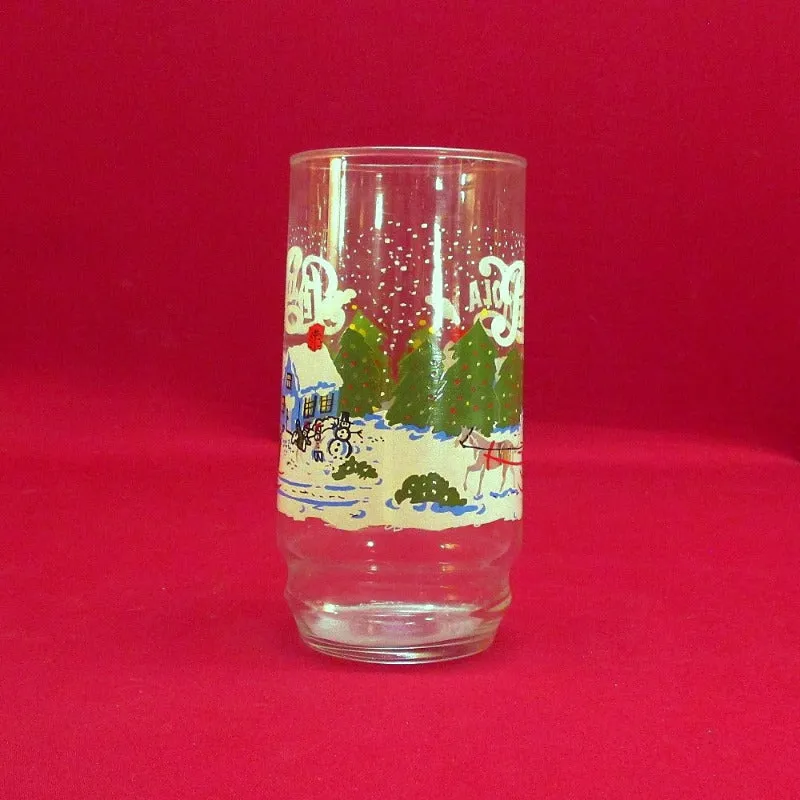 Pepsi-Cola Winter Scene Drinking Glass