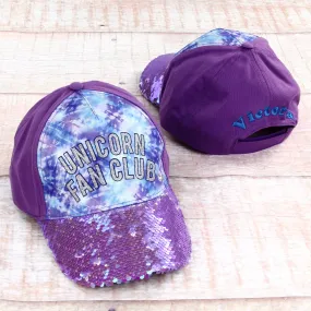 Personalized Girl's Fashion Baseball Cap - Unicorn Fan Club