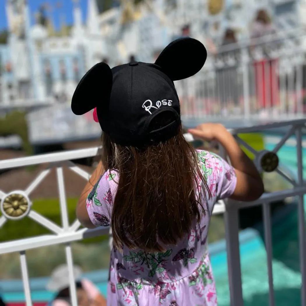 Personalized Kids or Adults Baseball Cap with 3D Ears - Mickey