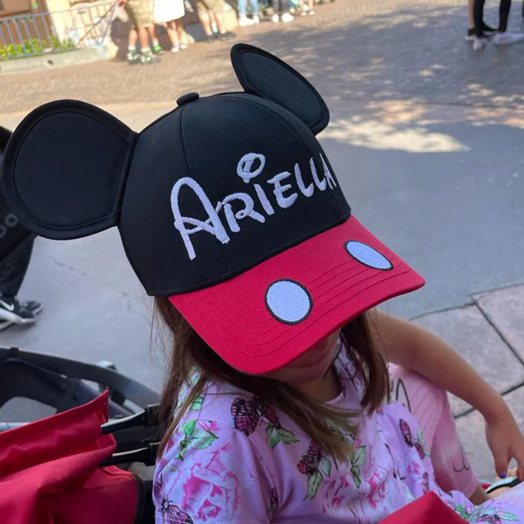 Personalized Kids or Adults Baseball Cap with 3D Ears - Mickey