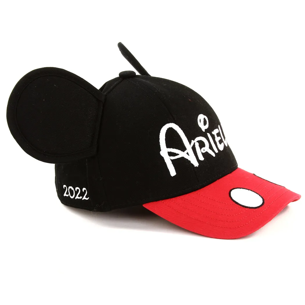 Personalized Kids or Adults Baseball Cap with 3D Ears - Mickey