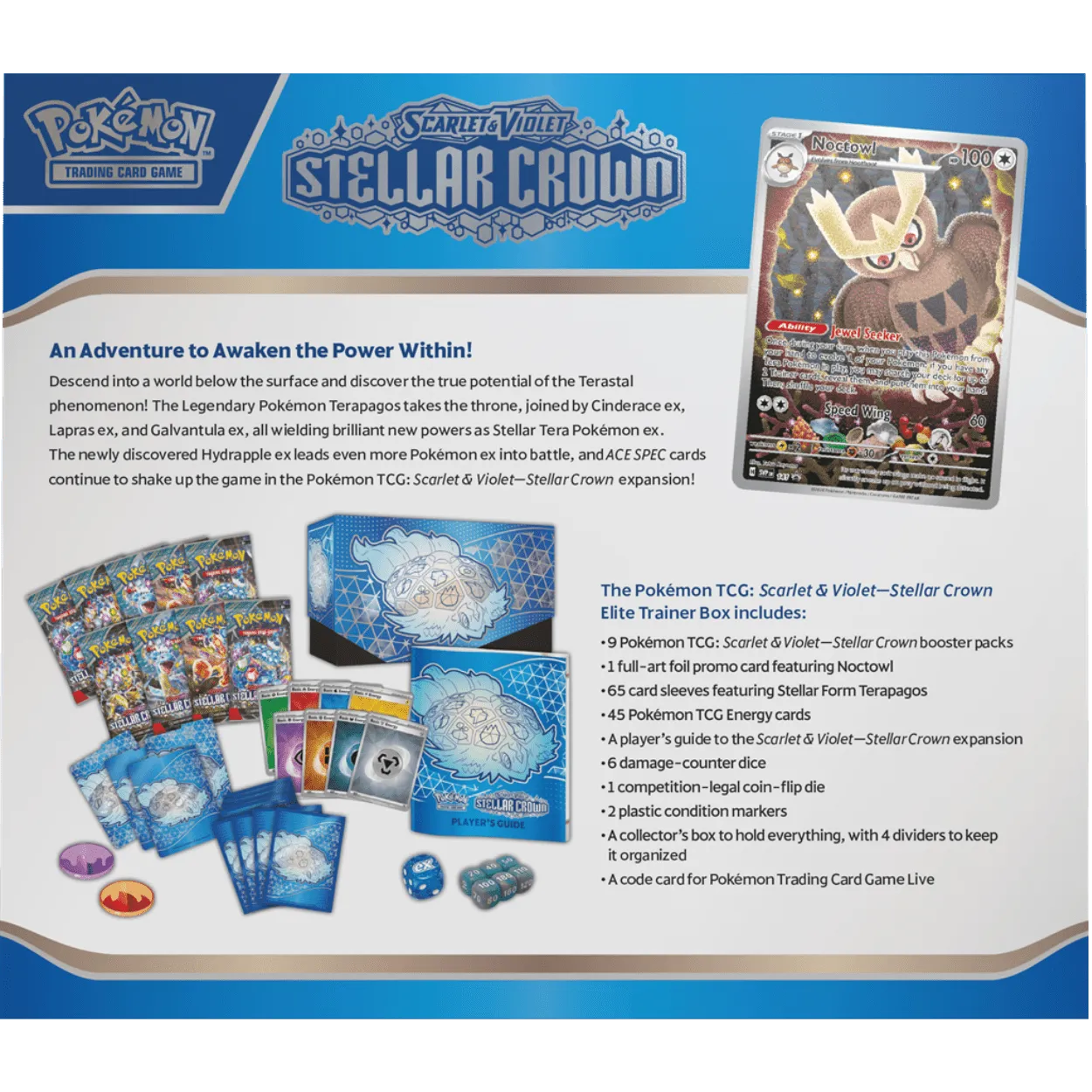 Pokemon TCG: SV07 Stellar Crown Elite Trainer Box