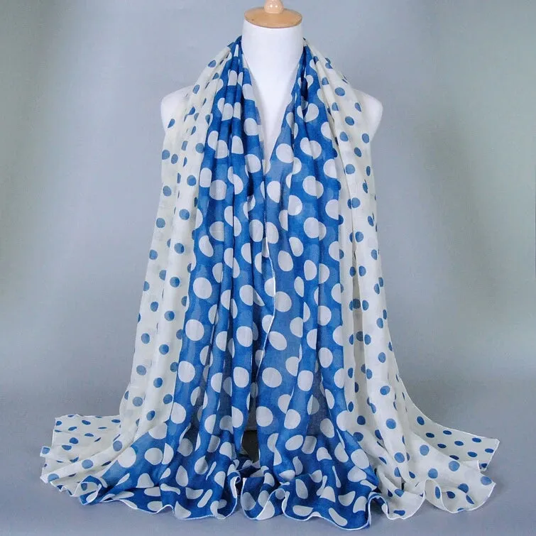 Polka Dot Oblong Scarf