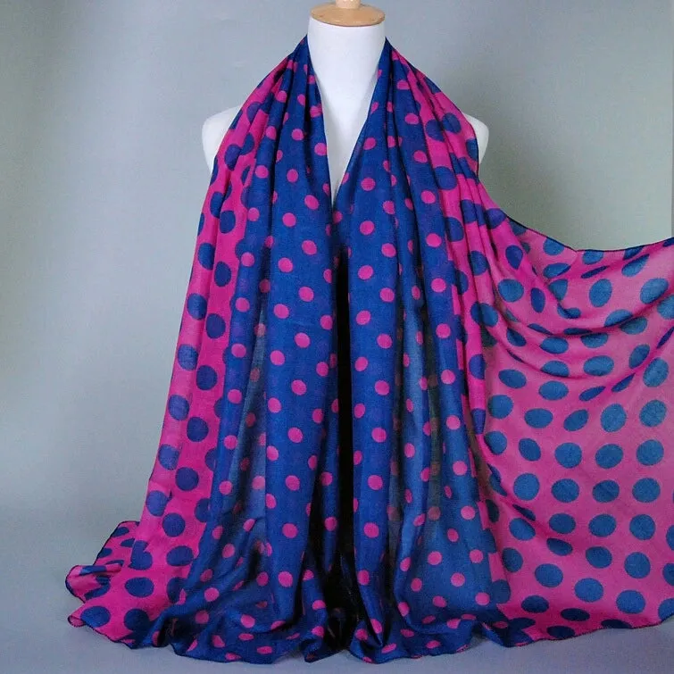 Polka Dot Oblong Scarf