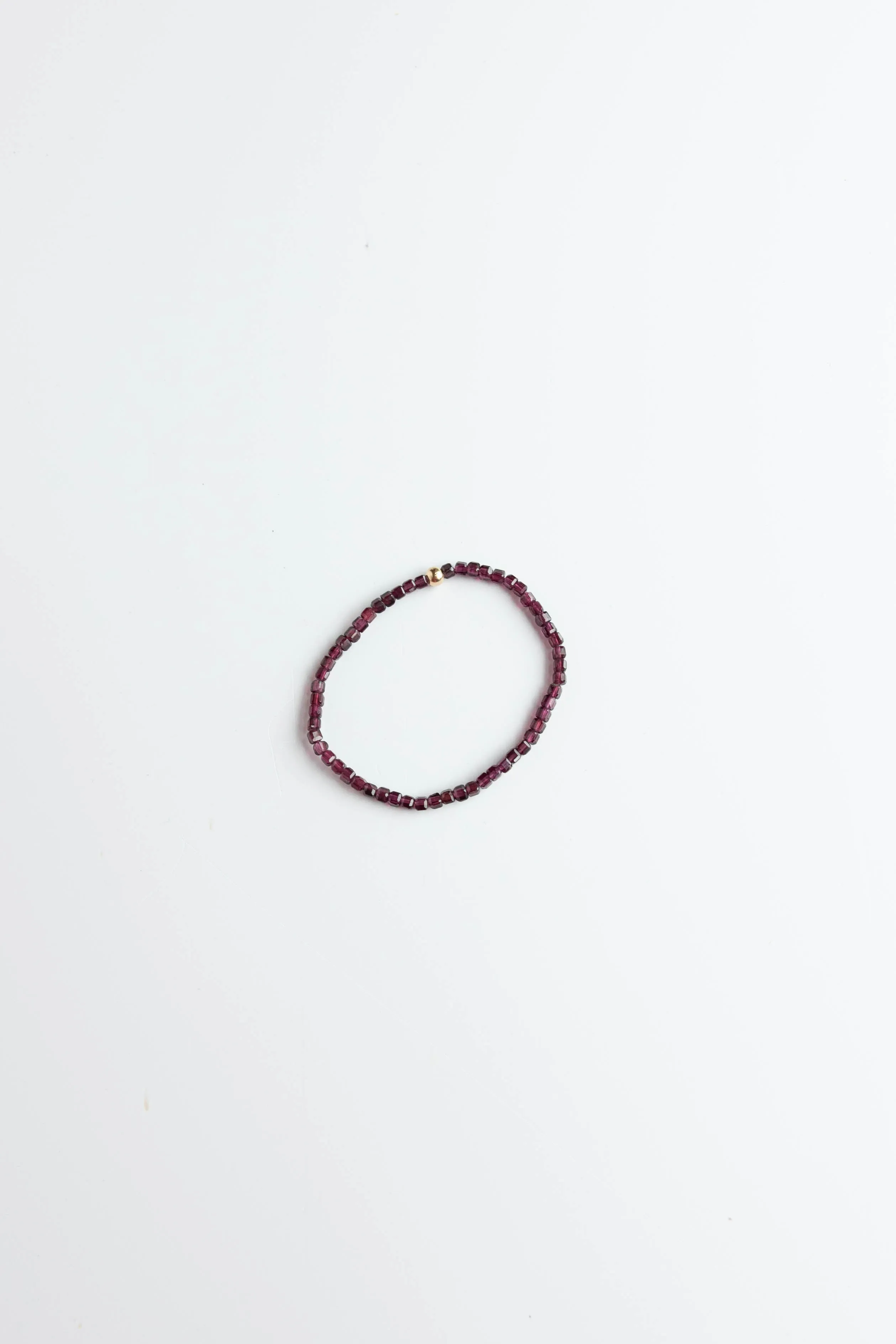 Purple Garnet Stretchy Bracelet