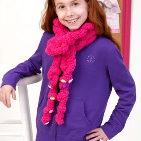 Red Heart Easy-Enough-for-a-Child Chain Scarf