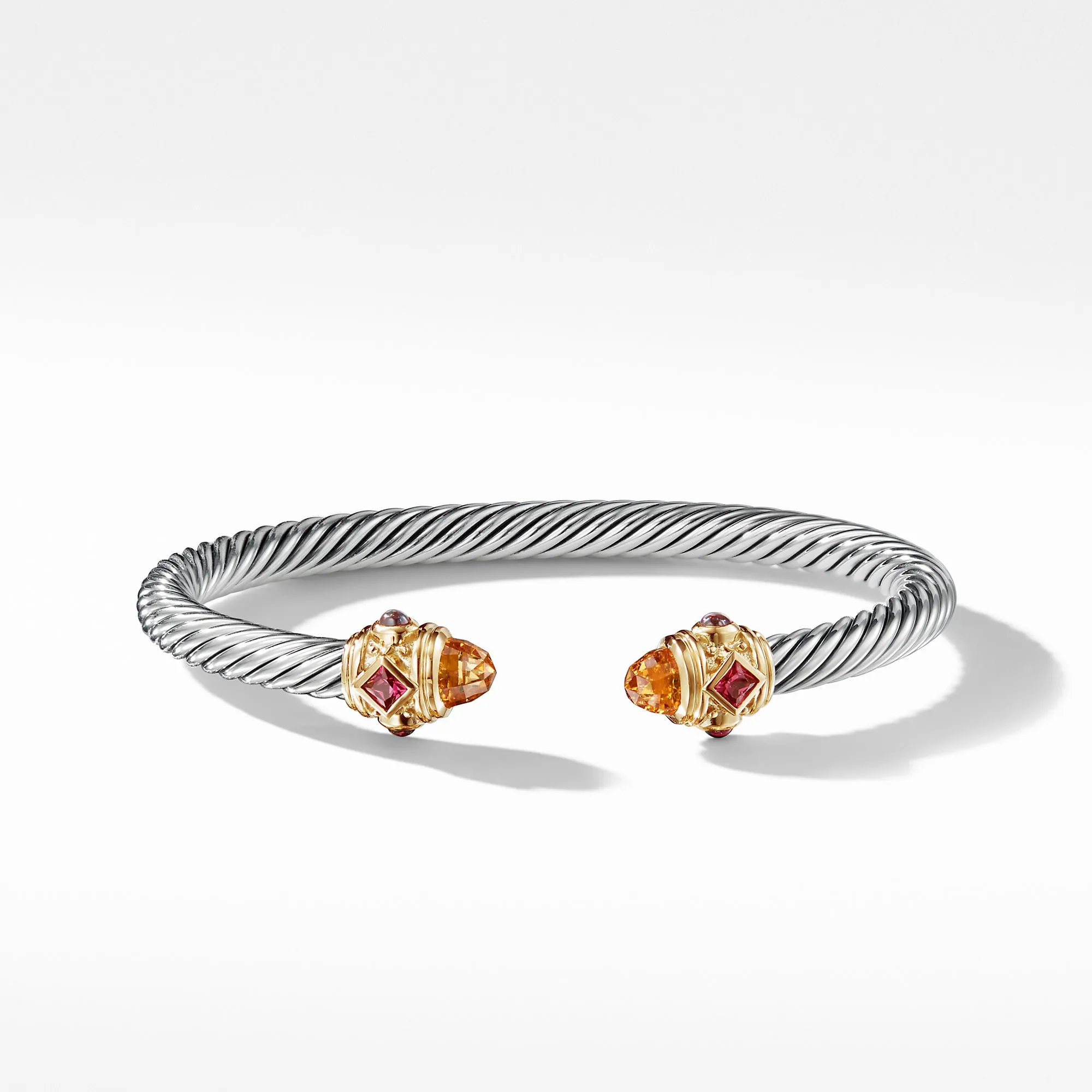 Renaissance Bracelet with Citrine, Rhodalite Garnet and 14K Gold