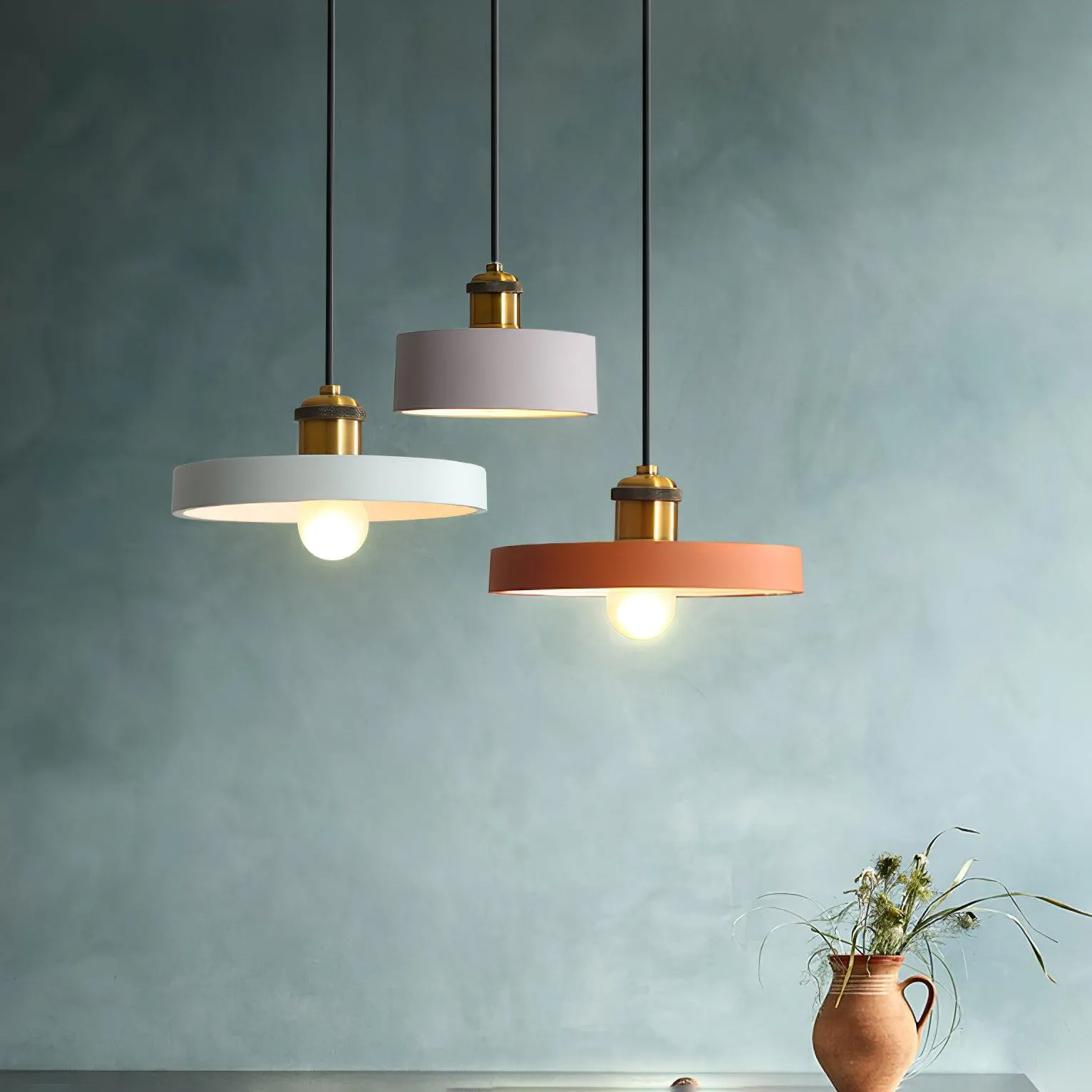 Resin Geometric Pendant Lamp