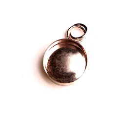 Rose Gold Filled Round and Oval Pendant Blank Bezel Cup Setting | 8 mm, 10 mm, 12 mm, 14x10 mm