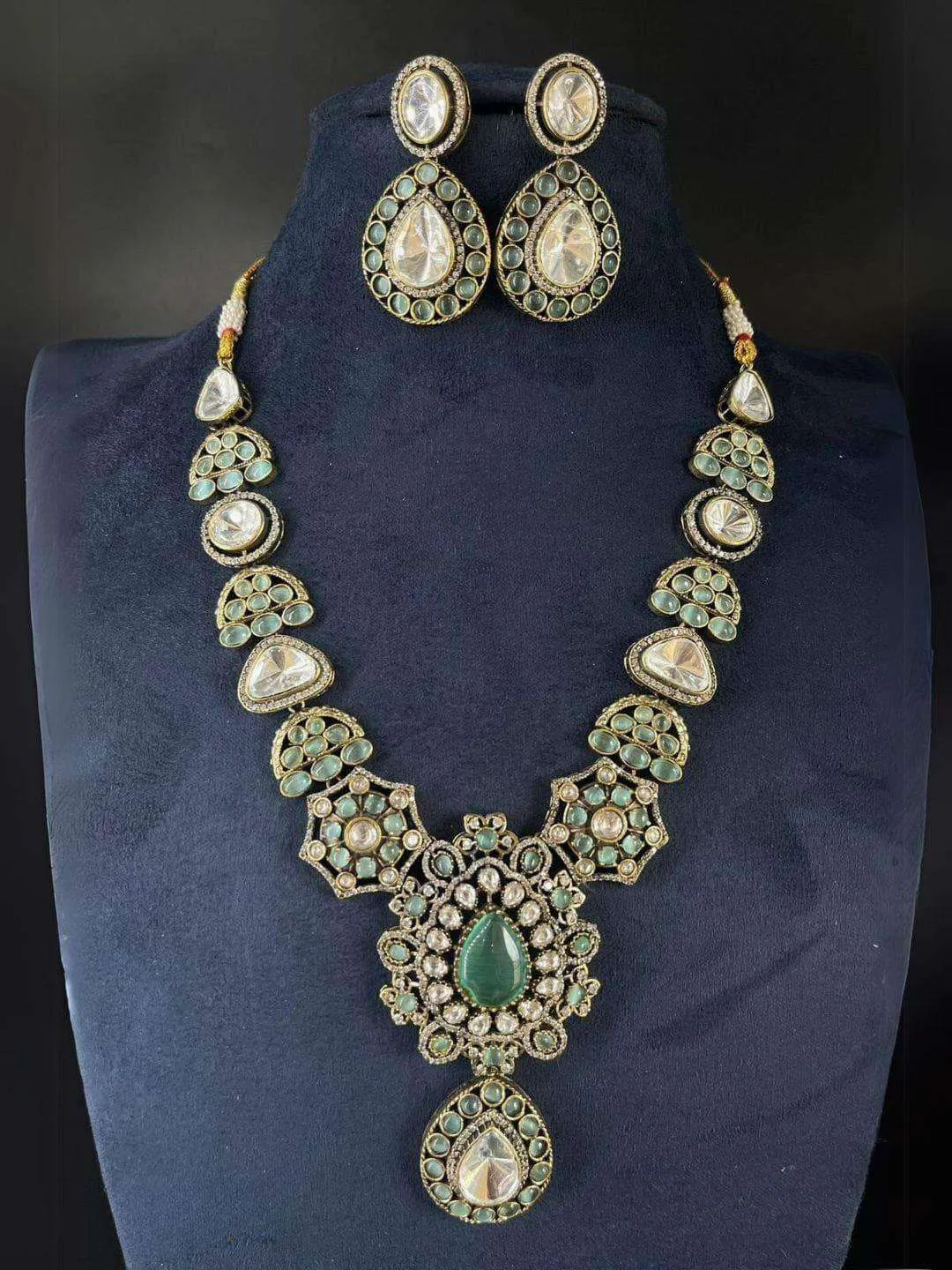 Ruby Polki Kundan Long Necklace