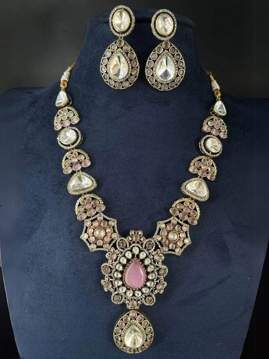 Ruby Polki Kundan Long Necklace