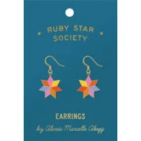 Ruby Star Earrings – Quilt Star