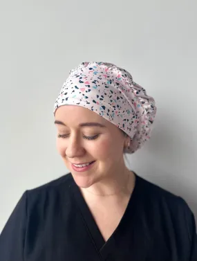 Scrub Hat - Pink Terrazzo