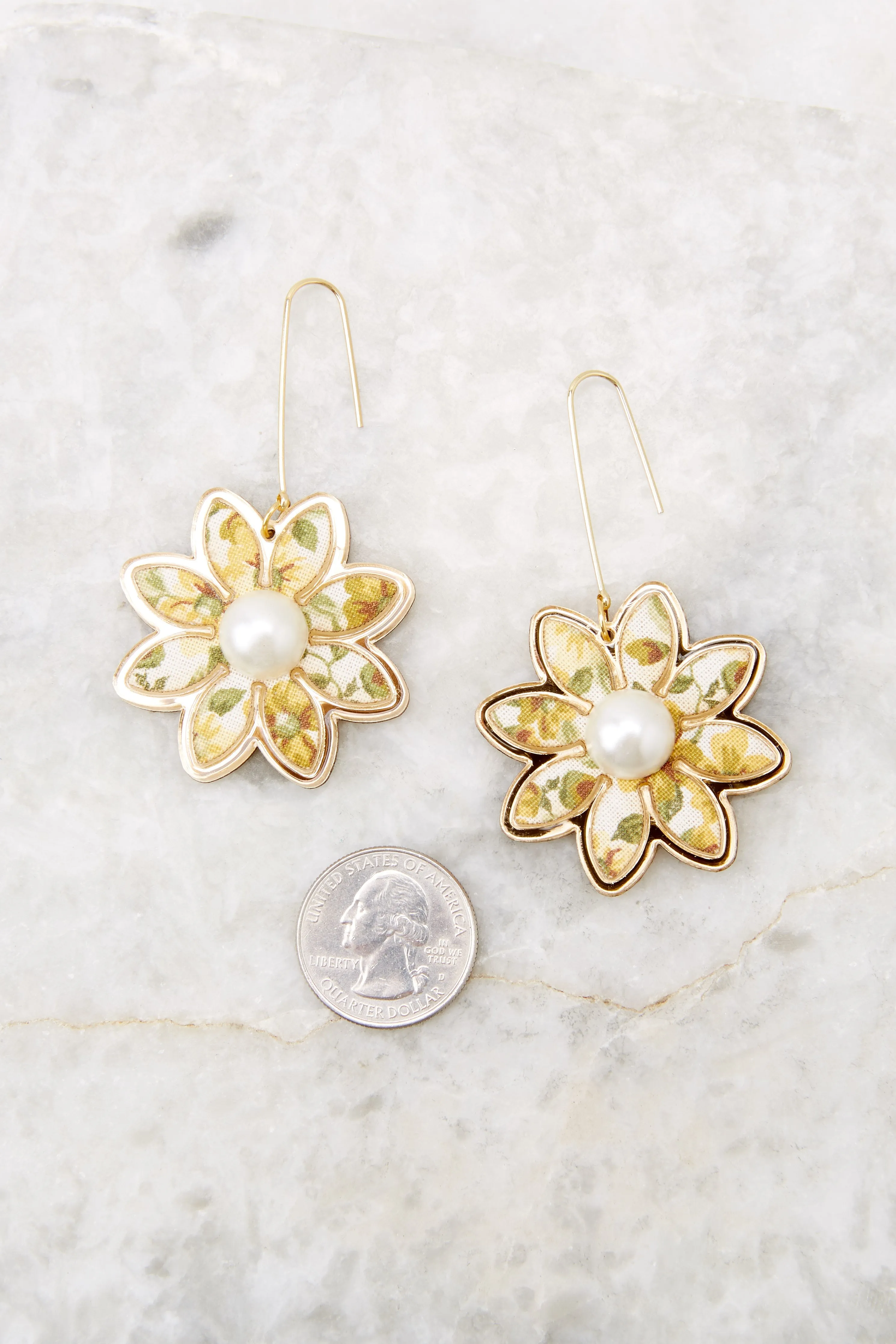 Seeds Of Paradise Yellow Earrings