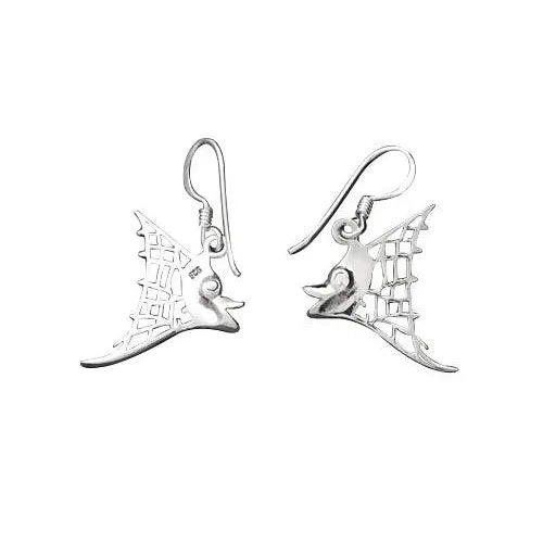 Silver Angel Fish Earrings