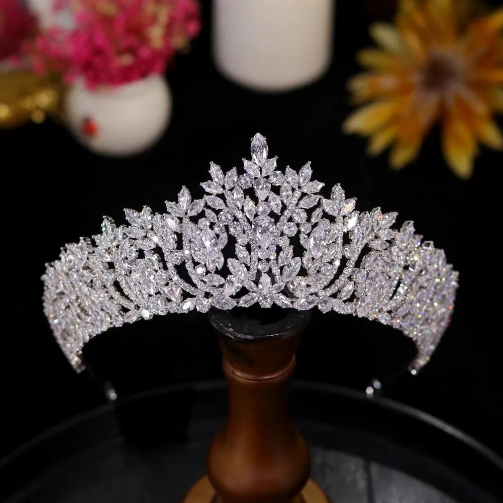 Silver Leaves Bridal Tiaras Crown