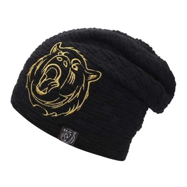 Skullies Men Beanies Hat Women Knitted Hat Winter Hats For Men Warm Thick Bonnet Fur Gorras Skull Mask Baggy Male Beanie Hat Cap