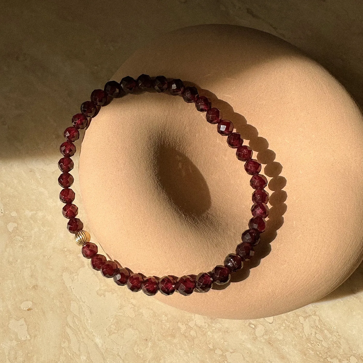 Social Mini Bracelet | Garnet