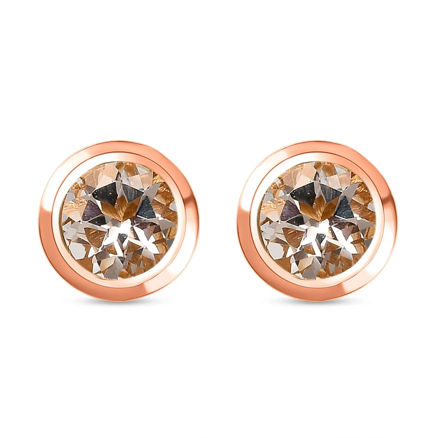 Solitaire Birthstone Stud Earrings