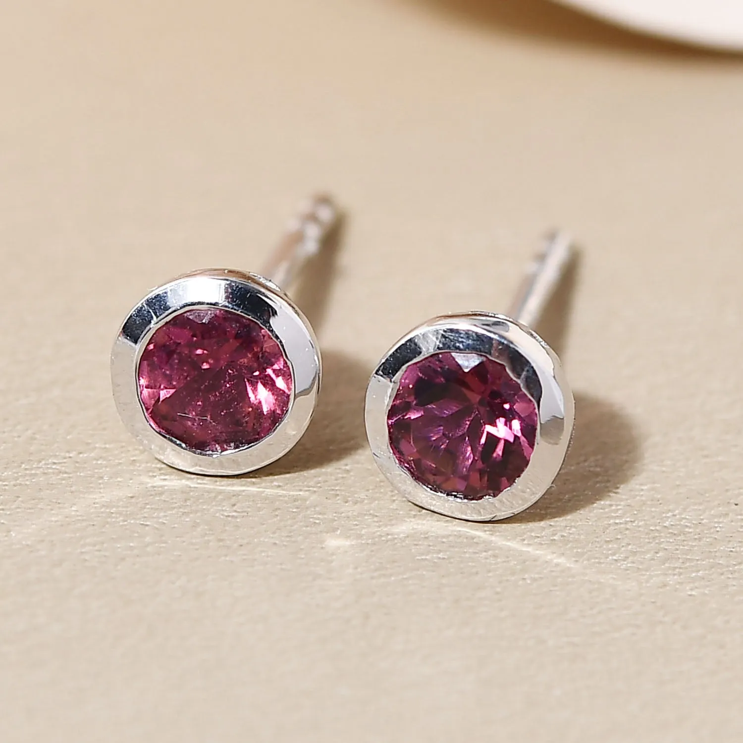 Solitaire Birthstone Stud Earrings