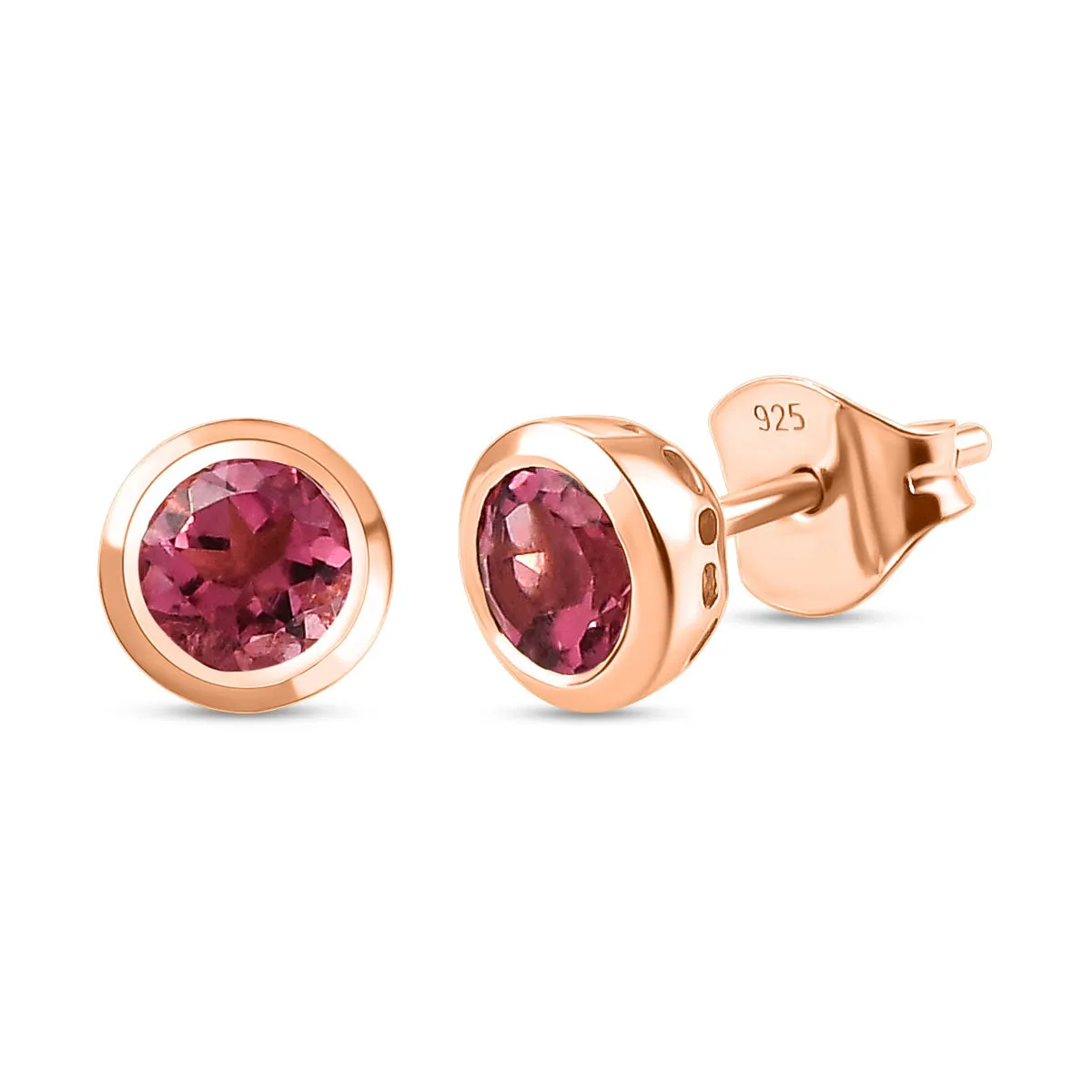 Solitaire Birthstone Stud Earrings