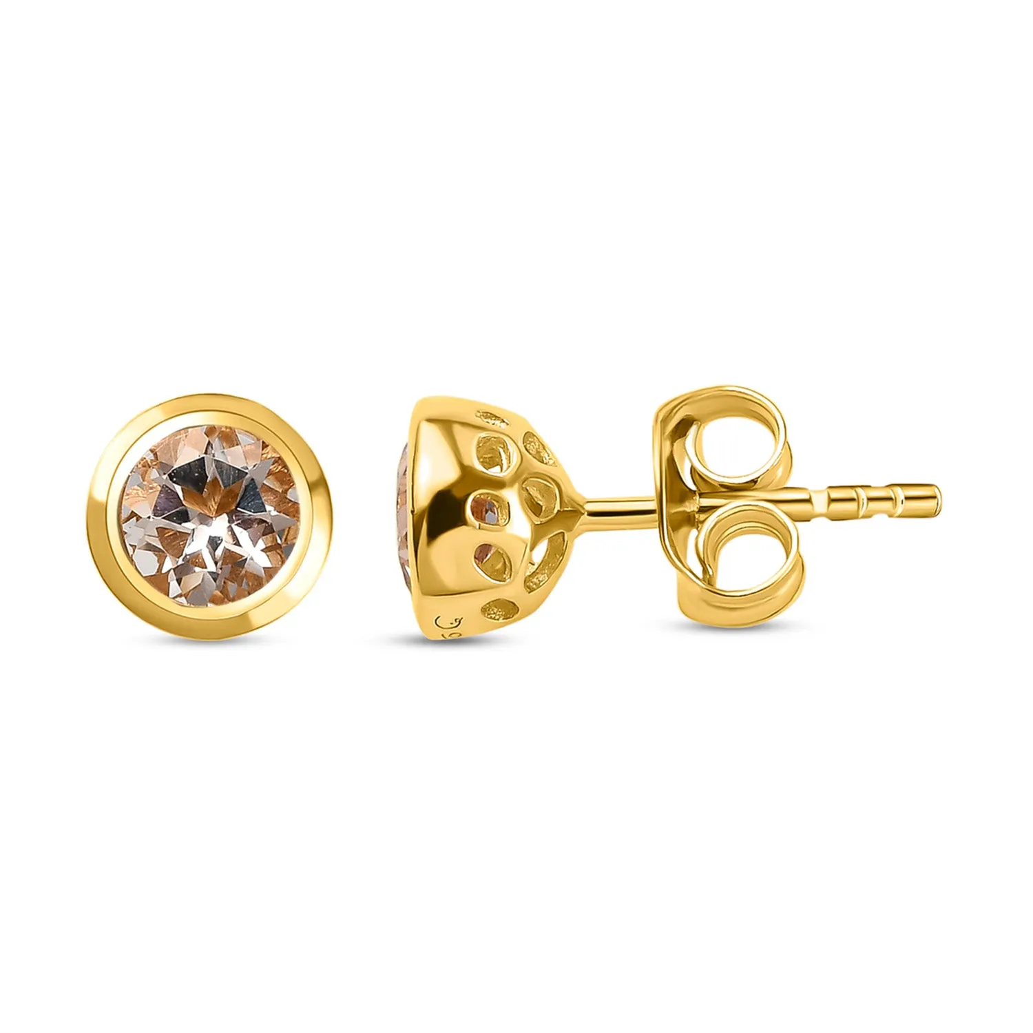 Solitaire Birthstone Stud Earrings