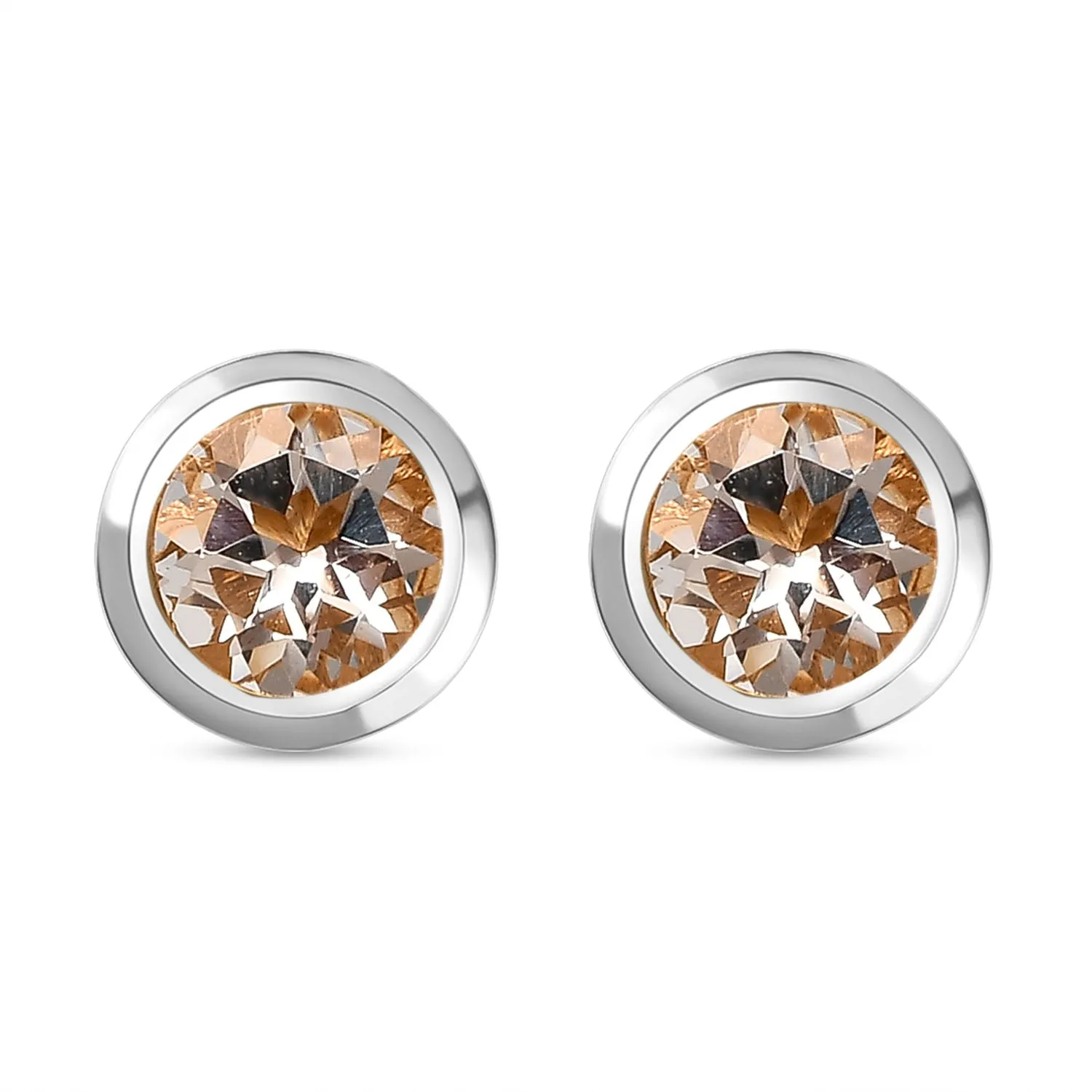 Solitaire Birthstone Stud Earrings