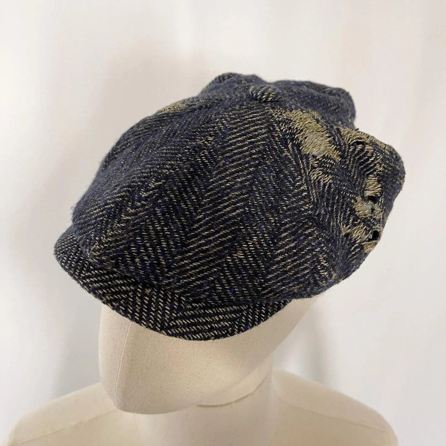 STETSON Distressed Tweed Newsboy Cap