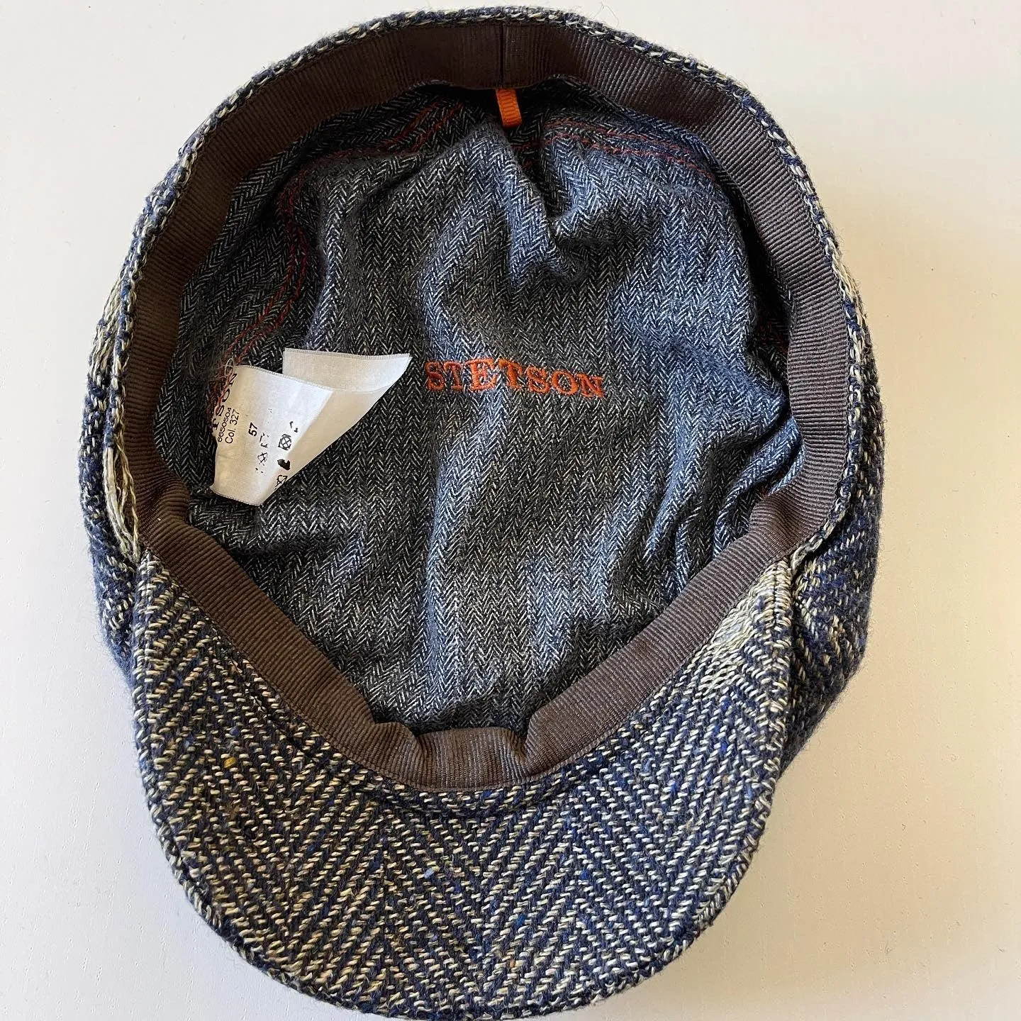 STETSON Distressed Tweed Newsboy Cap