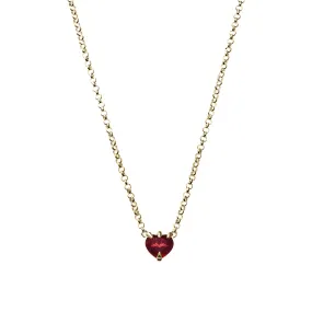 Stolen Girlfriends Club Talon Necklace - Gold Plated & Garnet