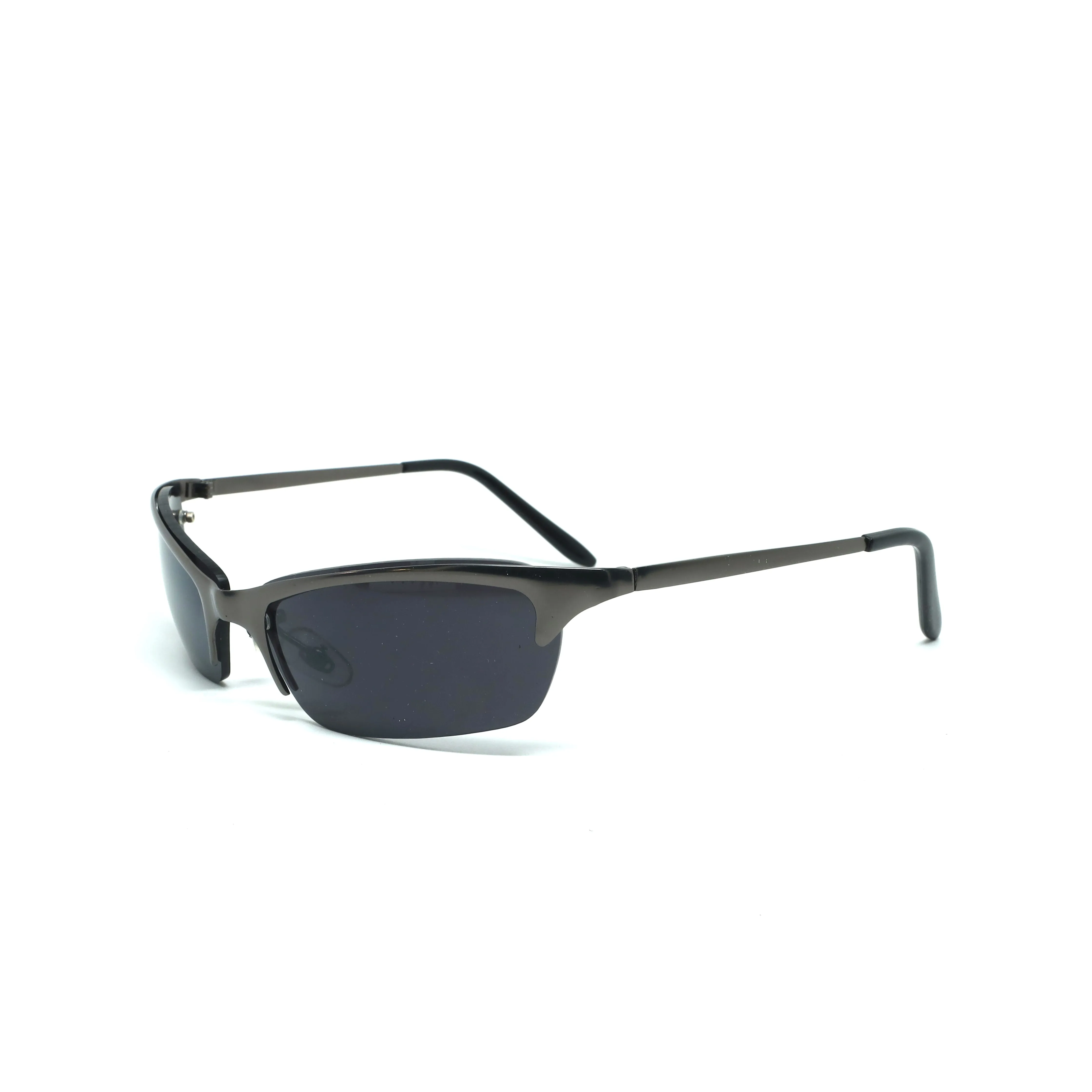 //Style 924// X-Static 2001 Thin Wraparound Sunglasses - Black