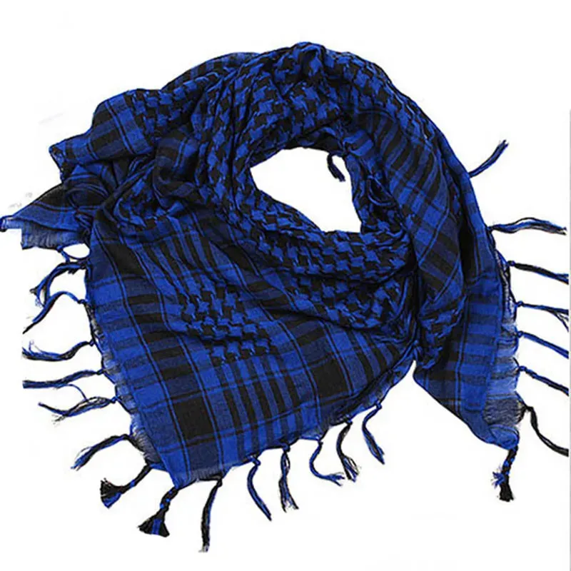 Summer Cycling man Tactical Arab Scarf Unisex Fashion Lightweight Hijab Scarf Spring Army Plaid Head Scarf Keep Warm 2023 New