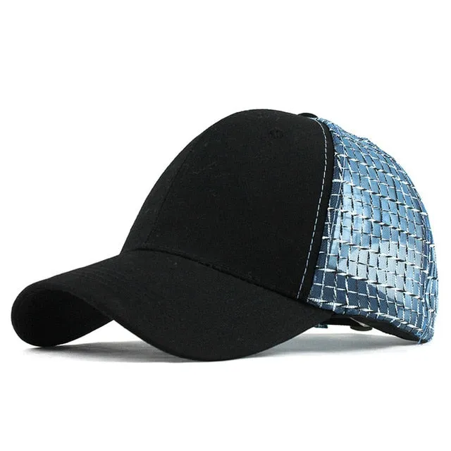 Summer Mesh Glossy Snapback Baseball Cap