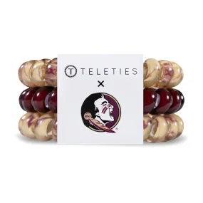 Teleties 3pk Large Hair Ties - Garnet/Gold