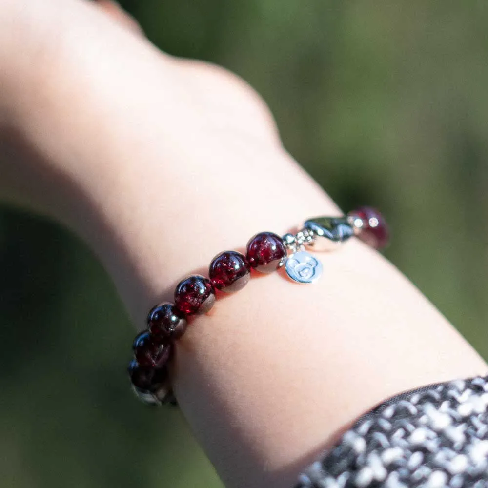 The Gift - Meteorite Garnet Bracelet