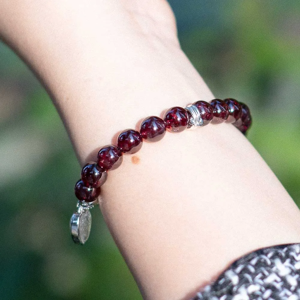 The Gift - Meteorite Garnet Bracelet