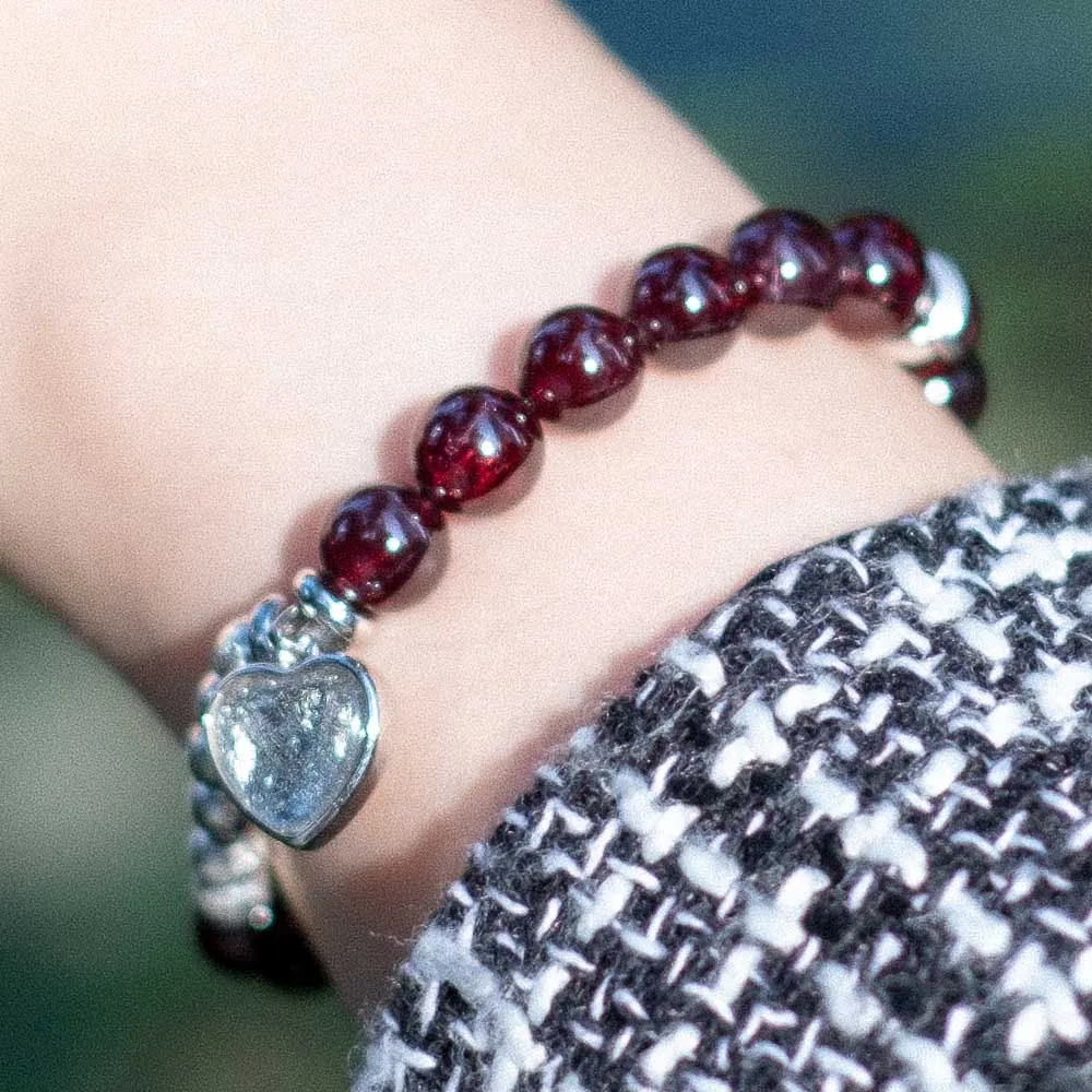 The Gift - Meteorite Garnet Bracelet