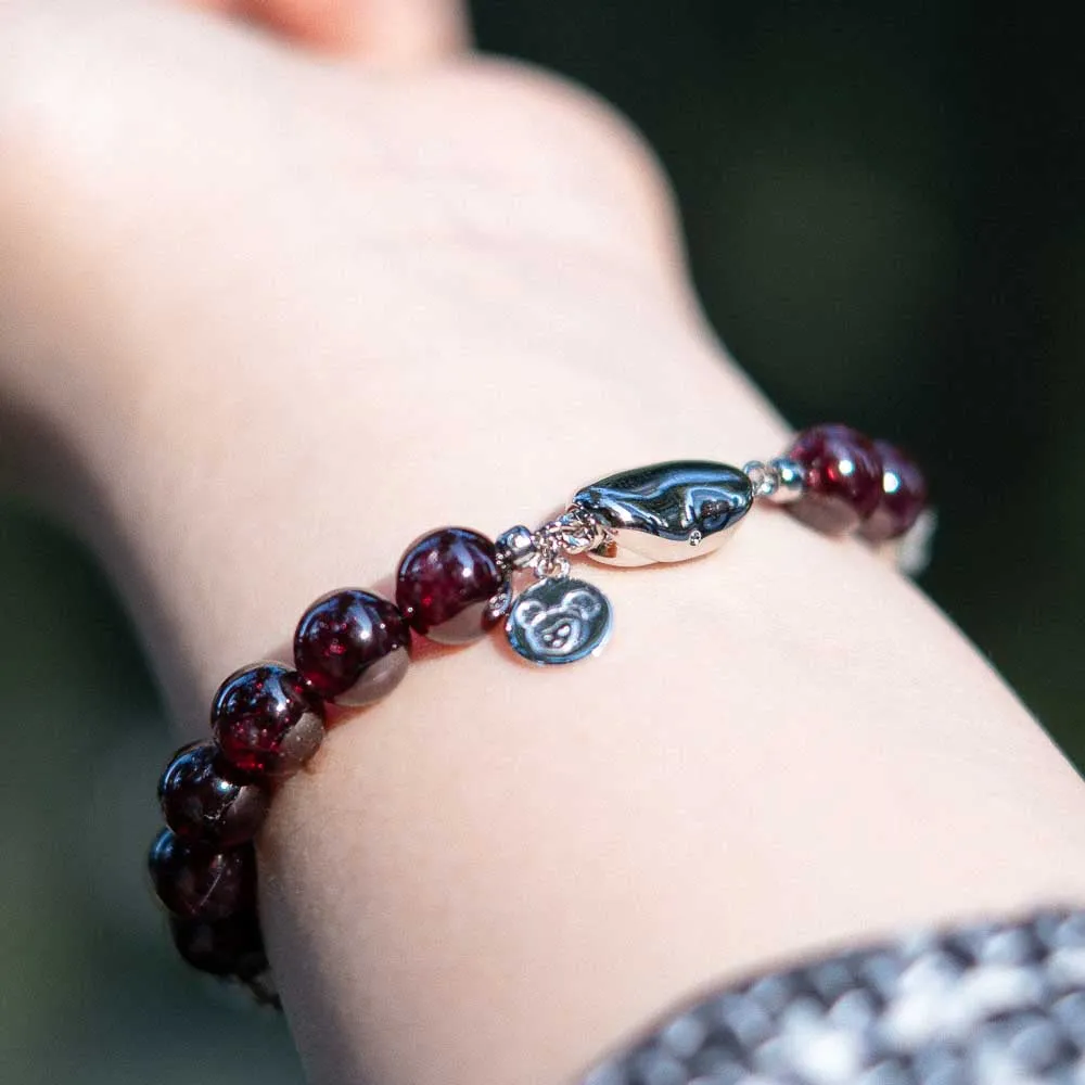 The Gift - Meteorite Garnet Bracelet