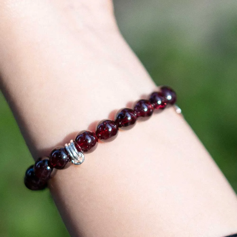 The Gift - Meteorite Garnet Bracelet