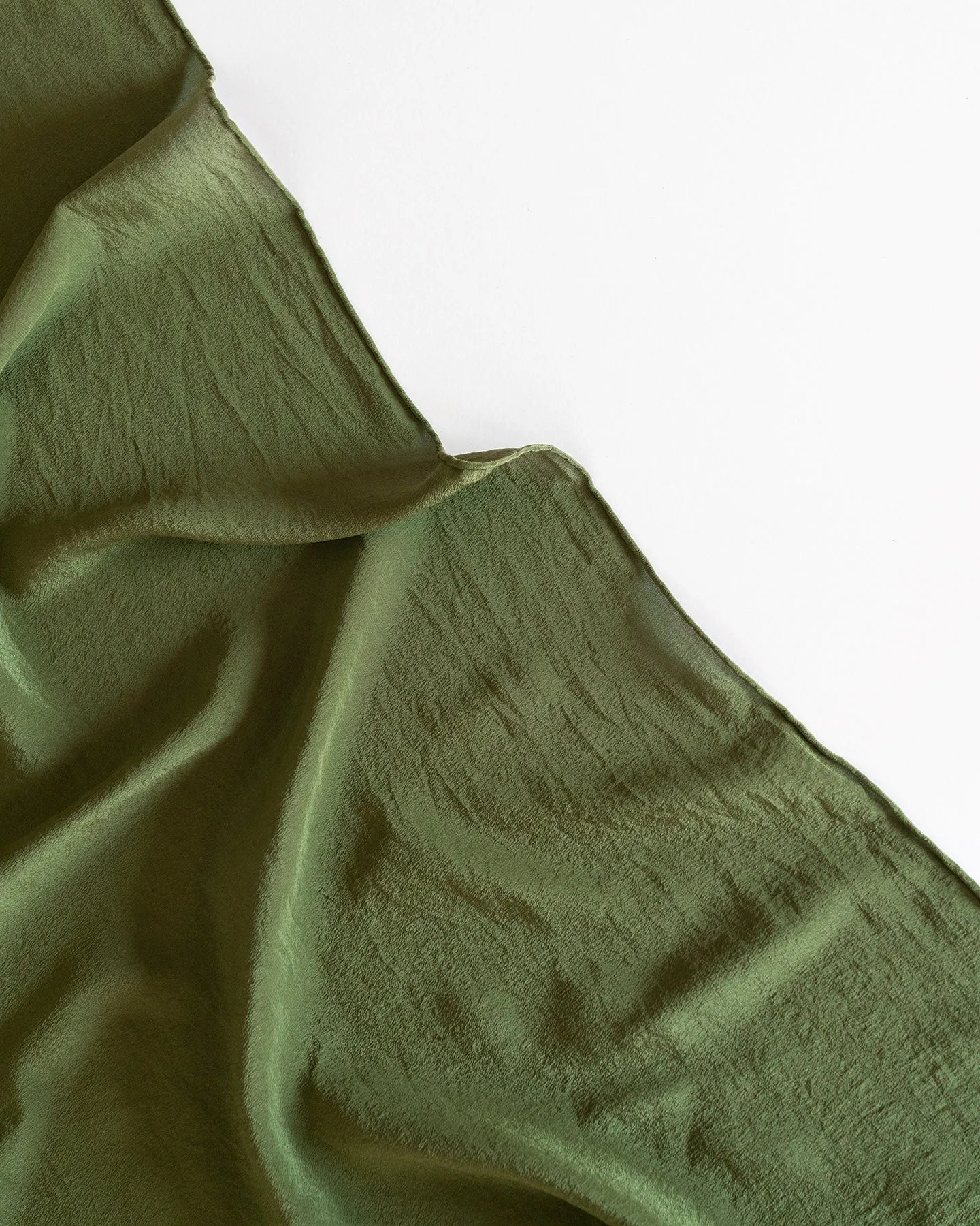 'The Scout' Washable Silk Scarf in Olive