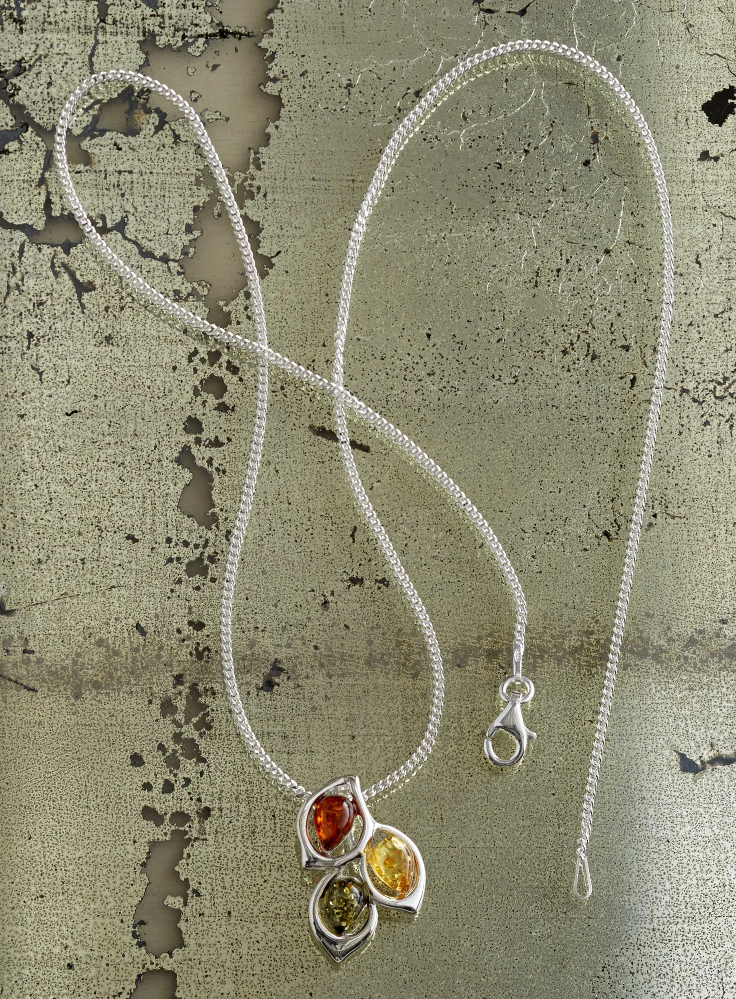 Think Positive Amber Necklace