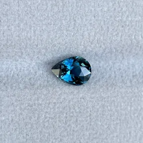 This 1.29 crt Teal Sapphire is well cut to bring out the best colour and lustre, and has a perfect colour blend.