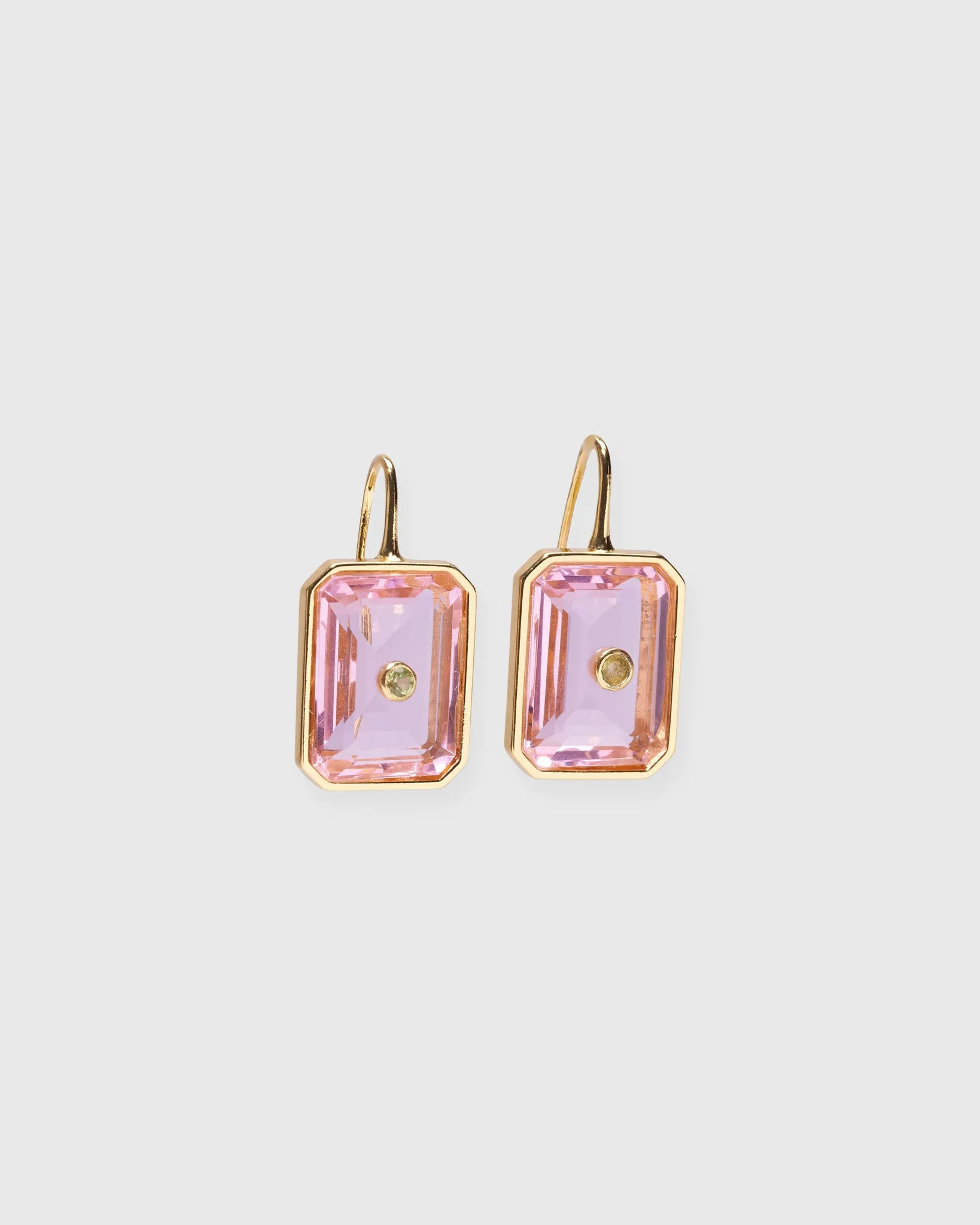 Tile Earrings in Pale Pink