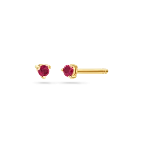 Tiny Gemstone Stud Earrings